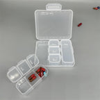 Portable 7-Compartment Pill Box