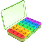 Travel Multi-Grid Medicine Storage Box (21/28 Grids)