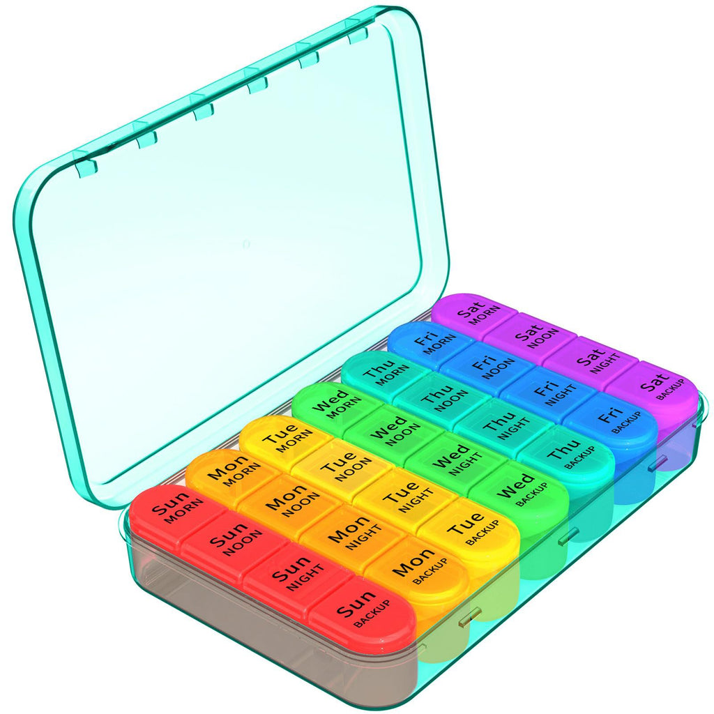 Travel Multi-Grid Medicine Storage Box (21/28 Grids)