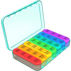 Travel Multi-Grid Medicine Storage Box (21/28 Grids)