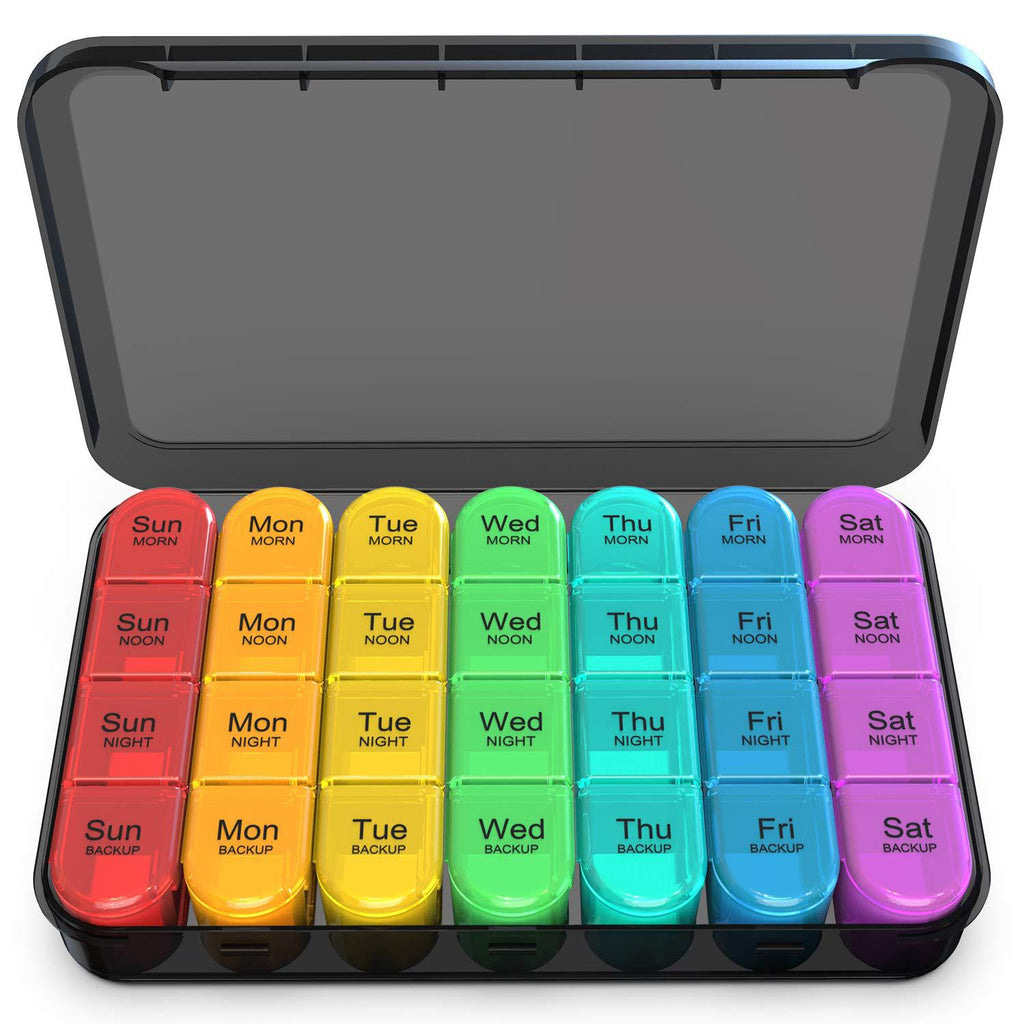 Travel Multi-Grid Medicine Storage Box (21/28 Grids)