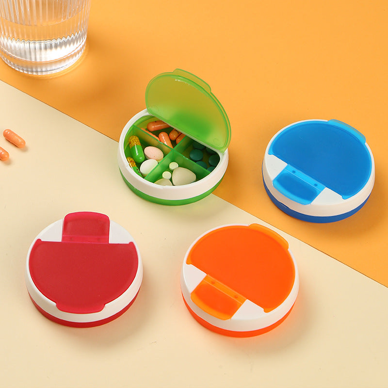 Round 4-Grid Mini Medicine Box