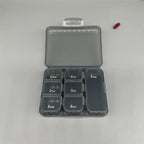 Portable 7-Compartment Pill Box