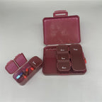 Portable 7-Compartment Pill Box