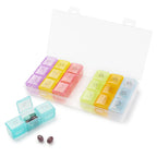 Fun & Functional: Horizontal Rainbow Weekly Pill Organizer