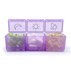 Fun & Functional: Horizontal Rainbow Weekly Pill Organizer