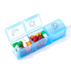Fun & Functional: Horizontal Rainbow Weekly Pill Organizer
