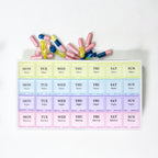 Sleek & Secure: Your 7-Day Daily Dose Organizer
