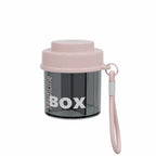 Round 4-Compartment Pill Bottle Box