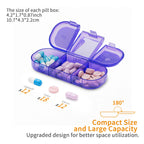 Portable Weekly Pill Organizer – 21 Grids with Waterproof Ring