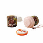 Round 4-Compartment Pill Bottle Box