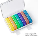 Portable Weekly Pill Organizer – 21 Grids with Waterproof Ring